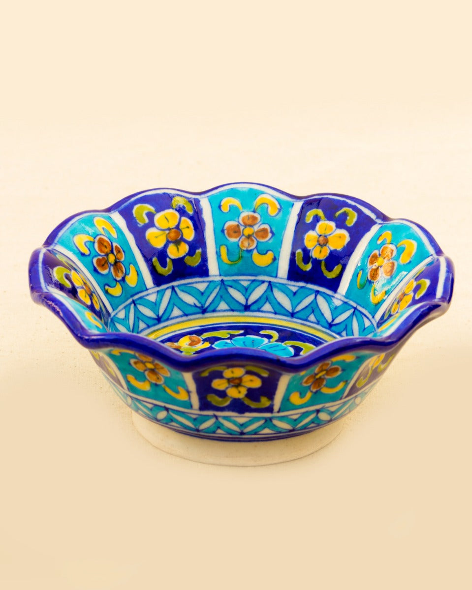 Blue Pottery Handcrafted Bowl — false