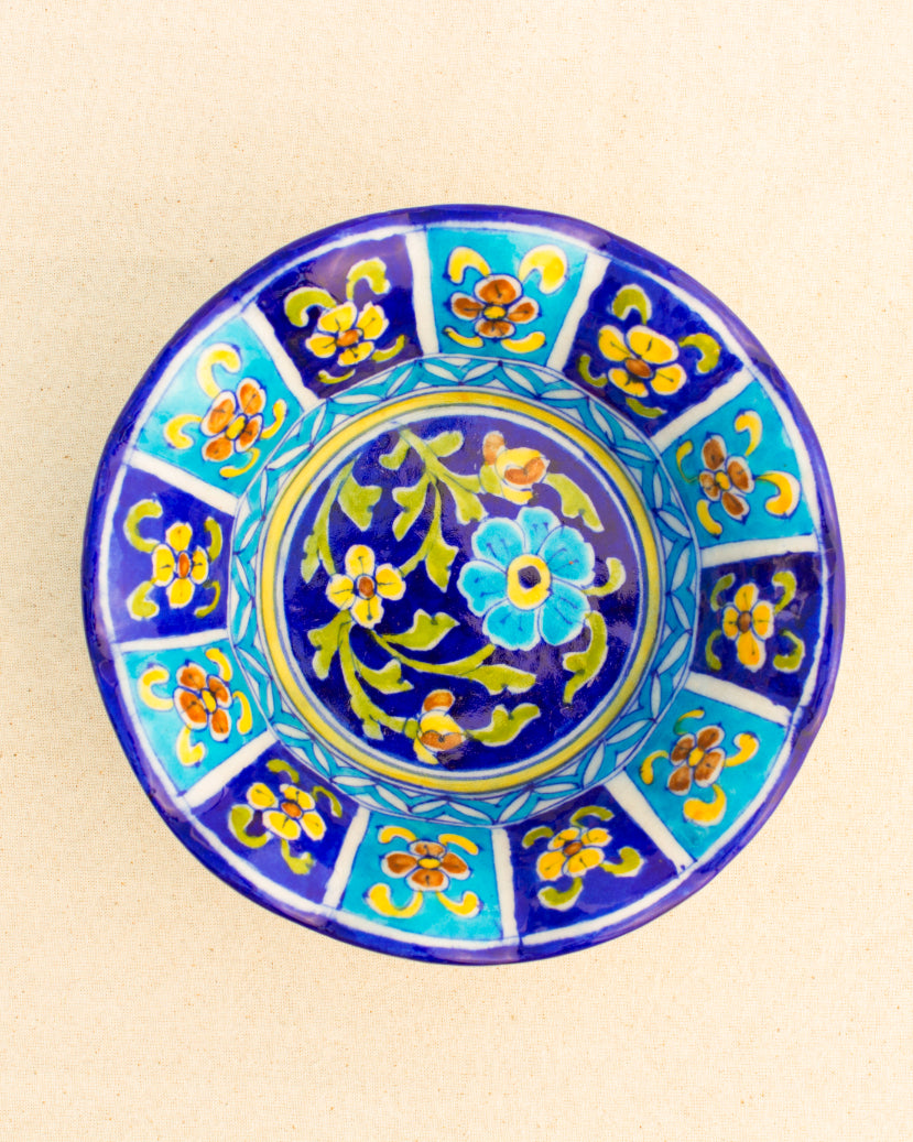 Blue Pottery Handcrafted Bowl — false
