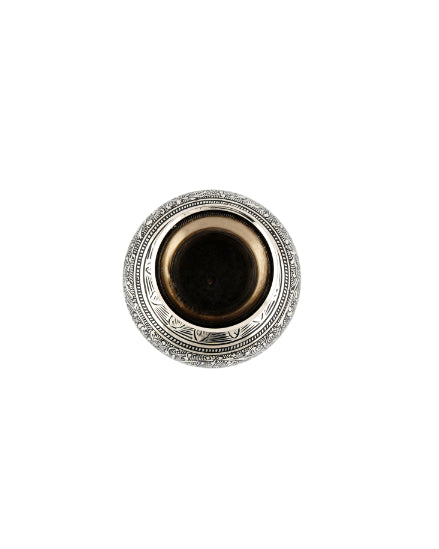 Brass Handcrafted Marori Work Small Pot — false