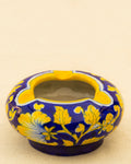 Blue Pottery Handcrafted Ash Tray (Yellow) — false