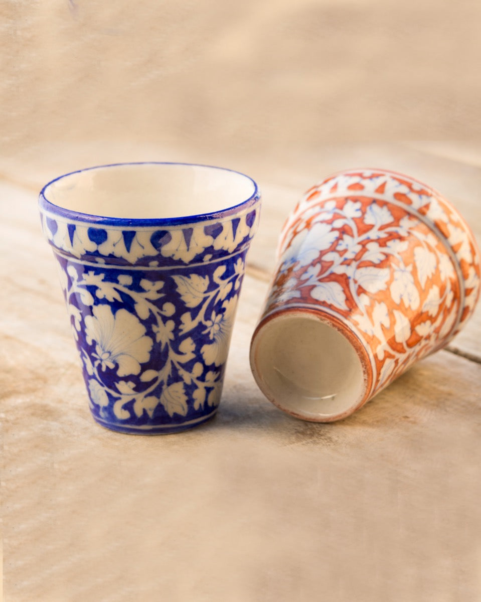 Blue Pottery- Blue & White Color Handcrafted Planter — false
