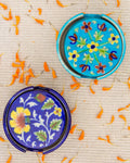 Blue Pottery Handcrafted Coasters — Sky Blue