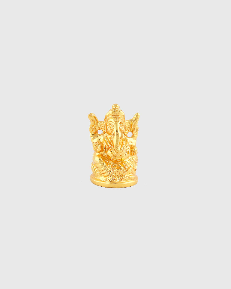 Brass Handcrafted Gold Plated Lord Ganesha 2" — false