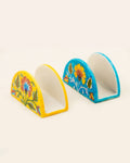 Blue Pottery Handcrafted Napkin Holder — false