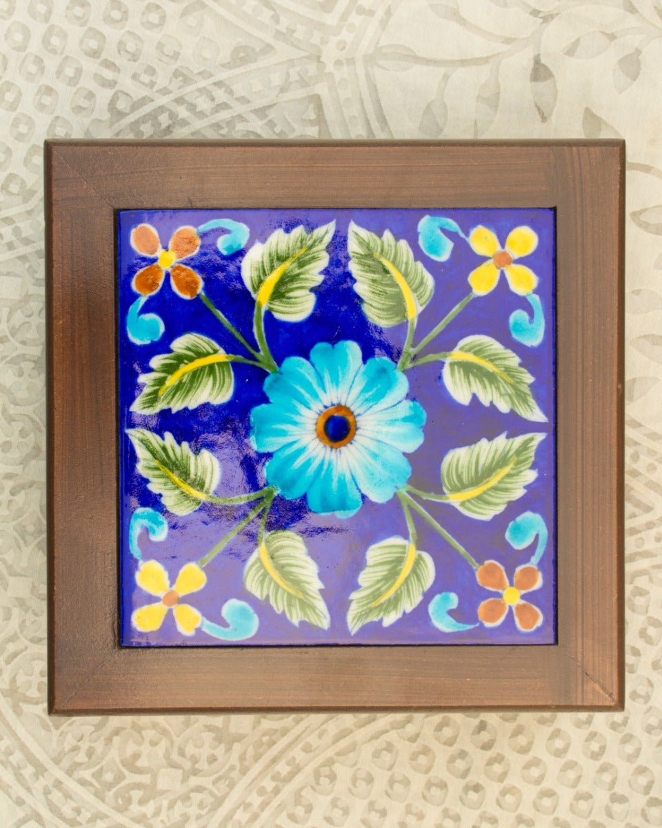 Blue Pottery Handcrafted Jewellery Box — false