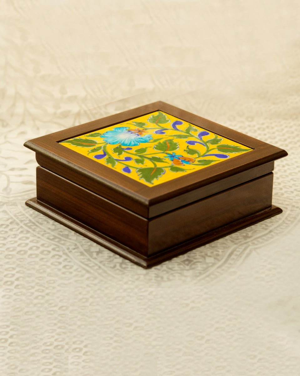 Blue Pottery Handcrafted Utility Box — false