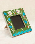 Blue Pottery Handcrafted Photo Frame - Green — false