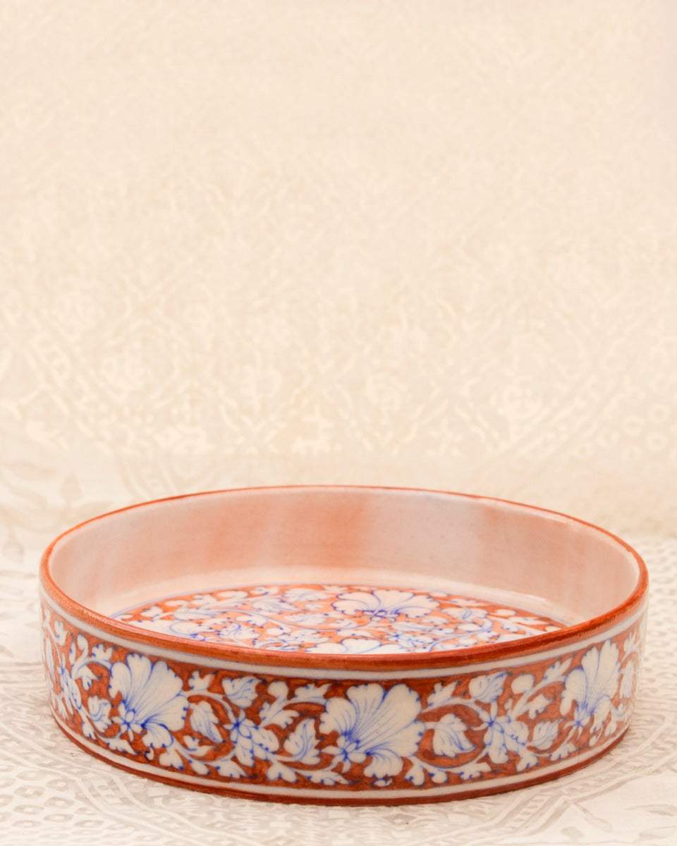 Blue Pottery Handcrafted Pasta Plate — false