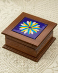Blue Pottery Handcrafted Jewellery Box — false