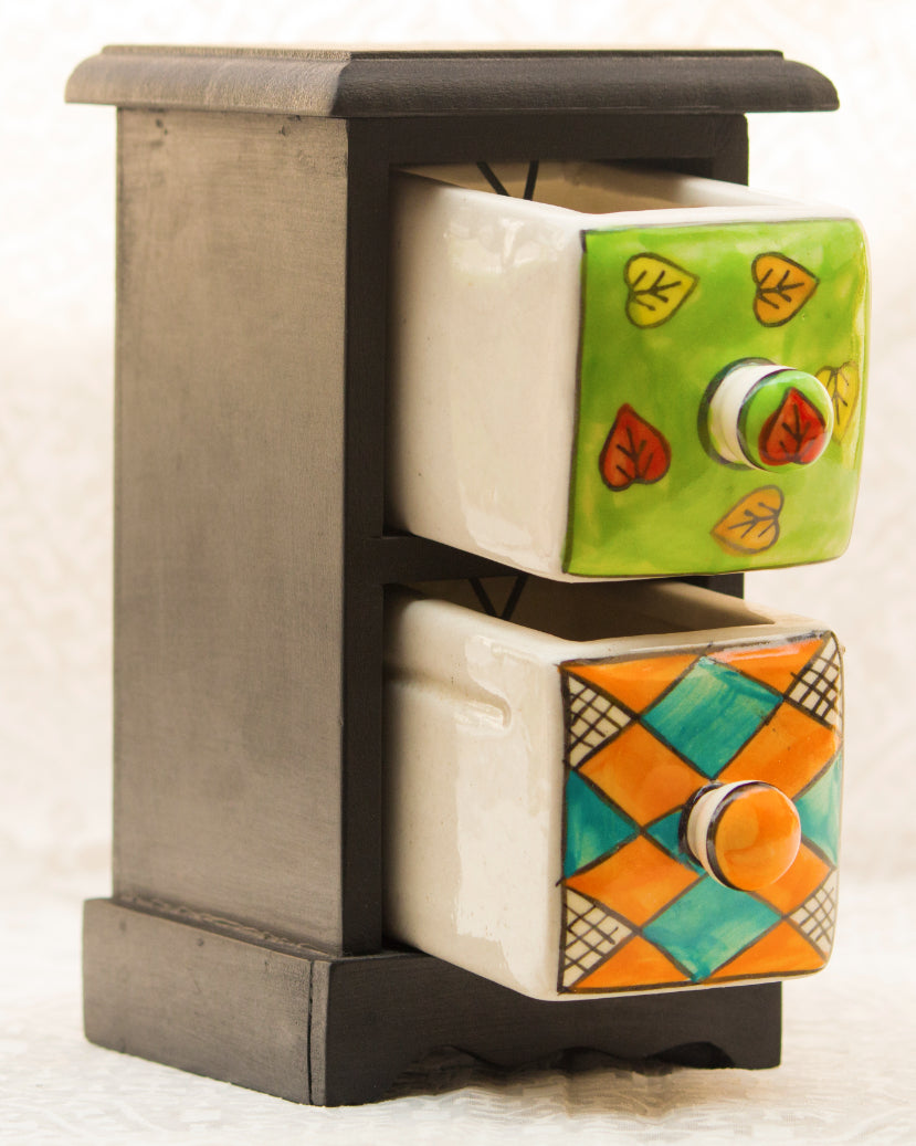 Jewelry Boxes- Blue Pottery (2 Boxes) — false