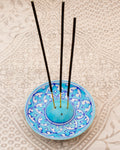 Blue Pottery Handcrafted Incense Holder (Sky Blue) — false