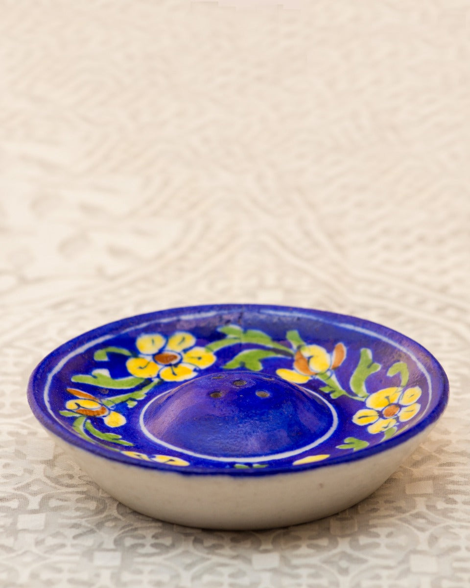 Blue Pottery Handcrafted Incense Holder (Blue) — false