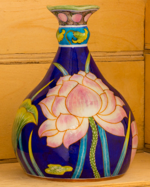 Blue Pottery Handcrafted Exclusive Flower Pot — false