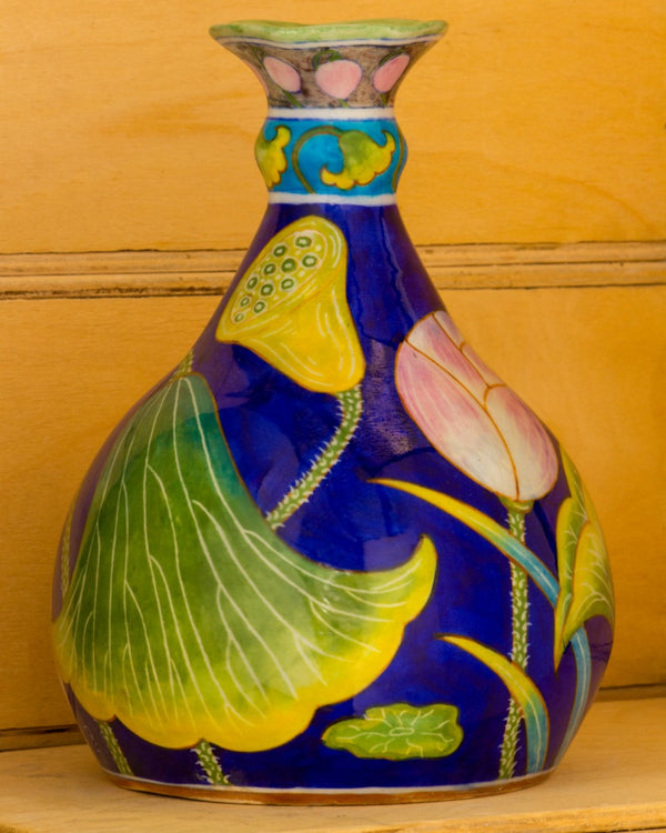 Blue Pottery Handcrafted Exclusive Flower Pot — false