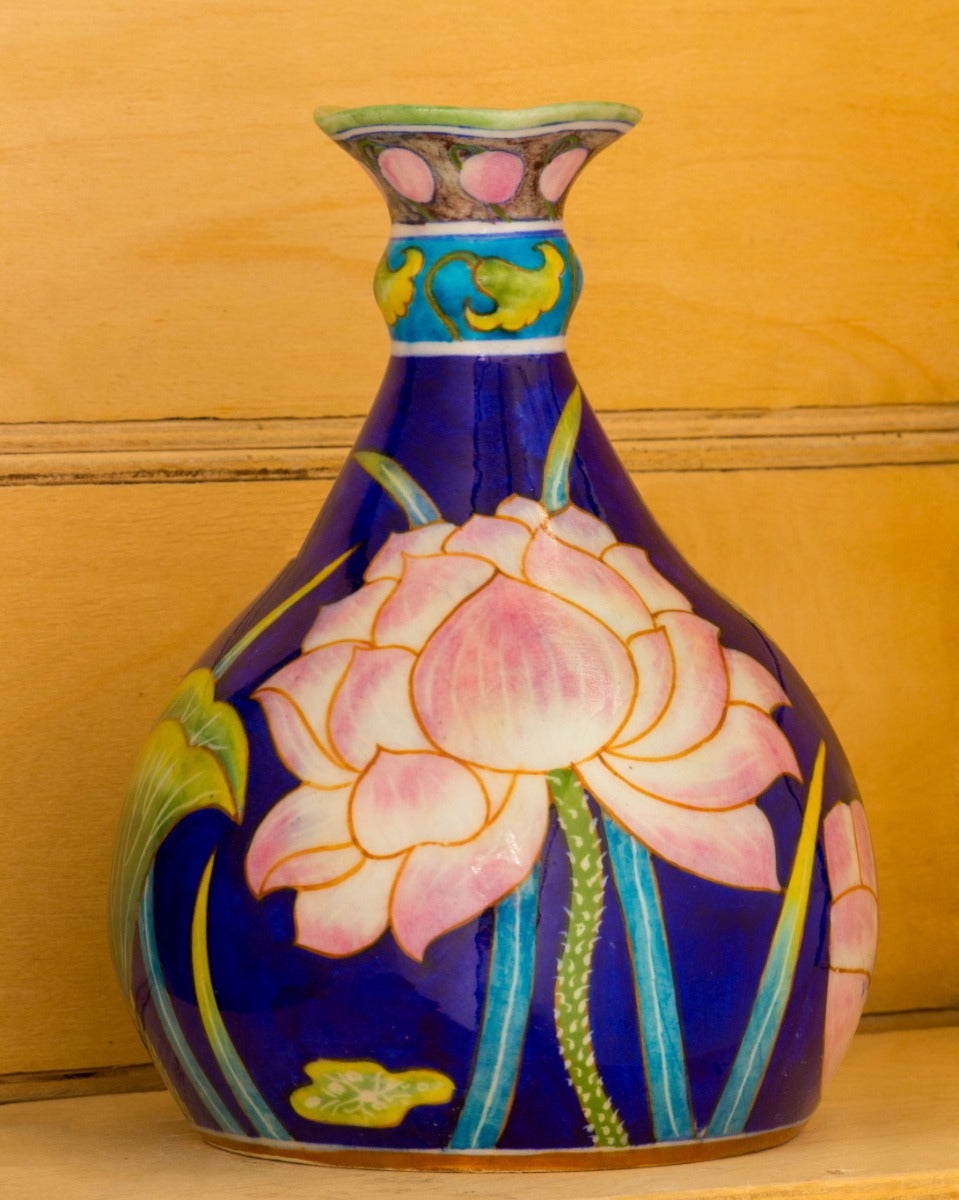Blue Pottery Handcrafted Exclusive Flower Pot — false