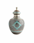 Brass Handcrafted Marori Work Pot — false