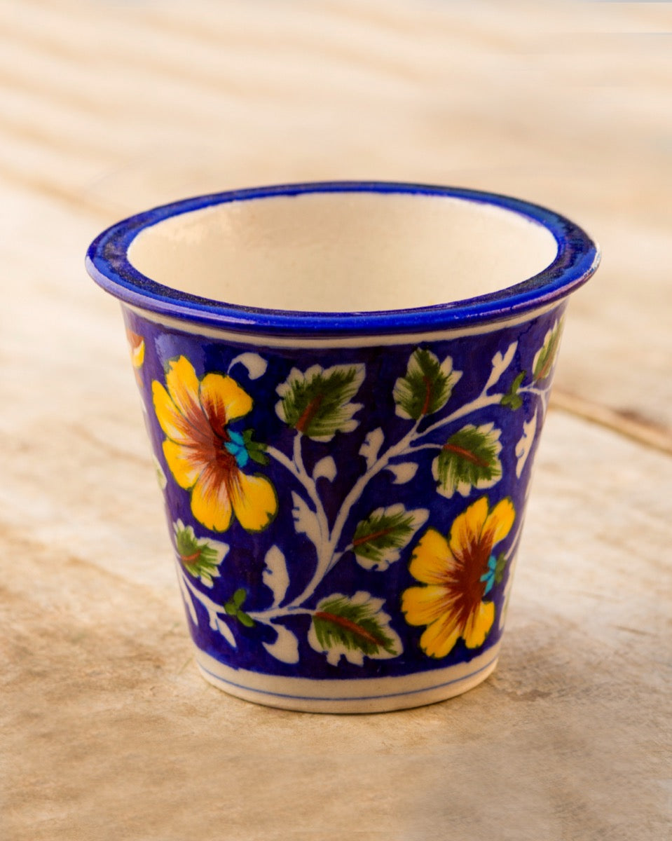 Blue Pottery- Blue Color Handcrafted Planter — false