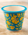 Blue Pottery- Sky Blue Color Handcrafted Planter — false