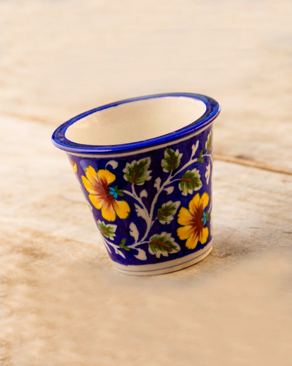 Blue Pottery- Blue Color Handcrafted Planter — false