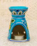 Blue Pottery- Handcrafted Aroma Candle Stand(Sky Blue) — false