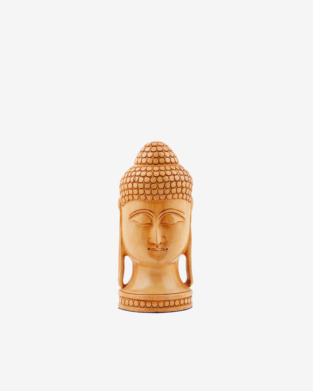 Kadam Wood Handcrafted Lord Buddha Figurine — 5 inch, Brown