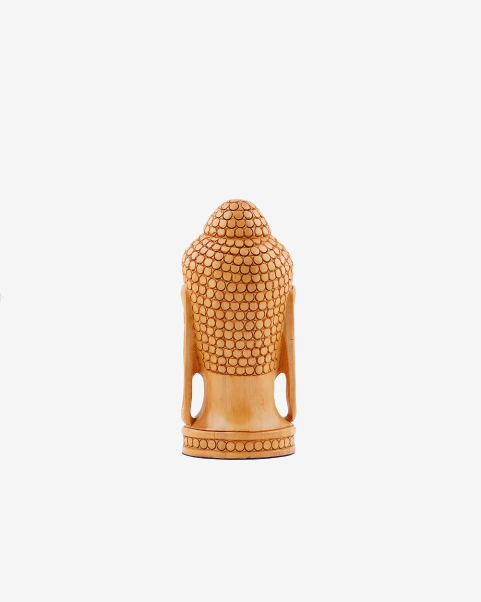 Kadam Wood Handcrafted Lord Buddha Figurine — false