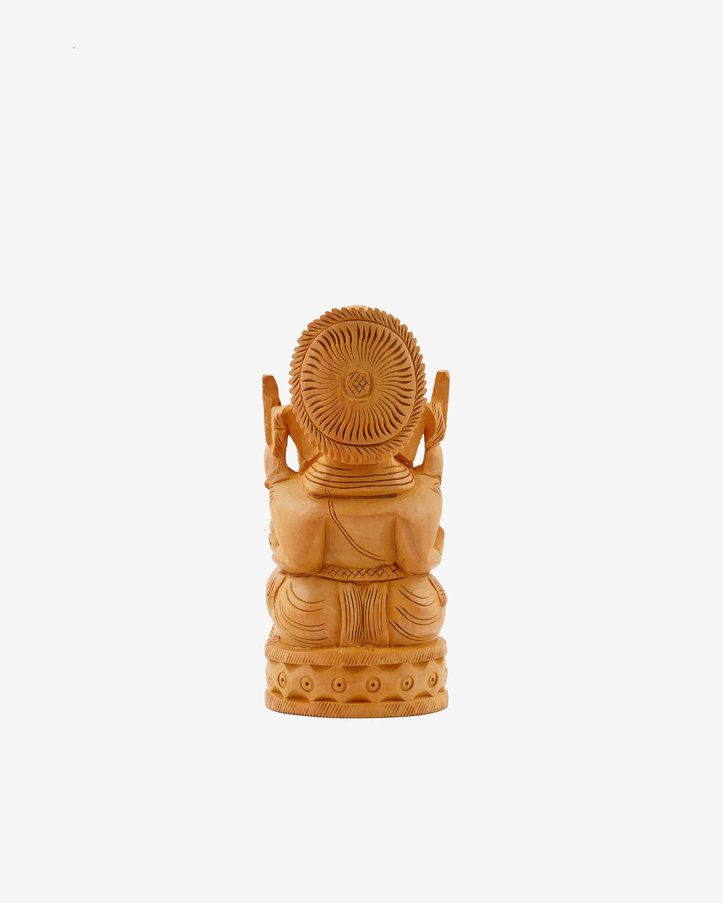 Wooden Figurine of Lord Ganesha — 2 inch, Brown