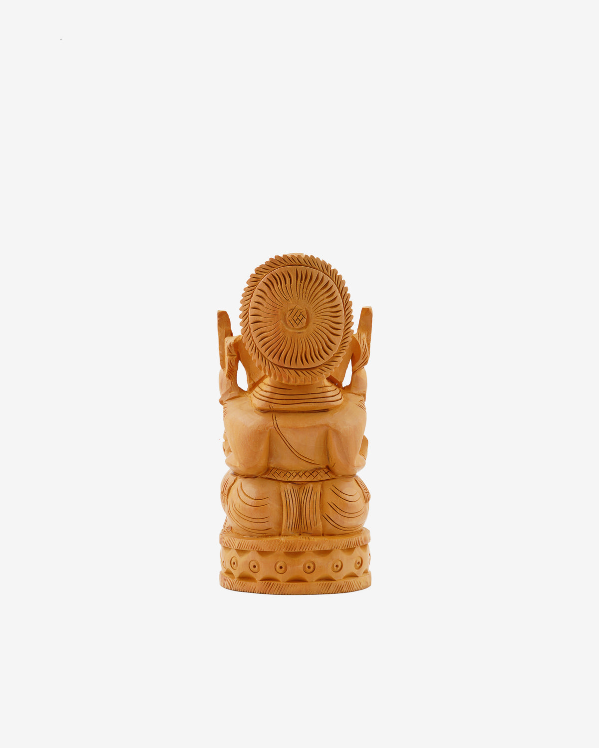 Wooden Figurine of Lord Ganesha — 2.5 inch, Brown