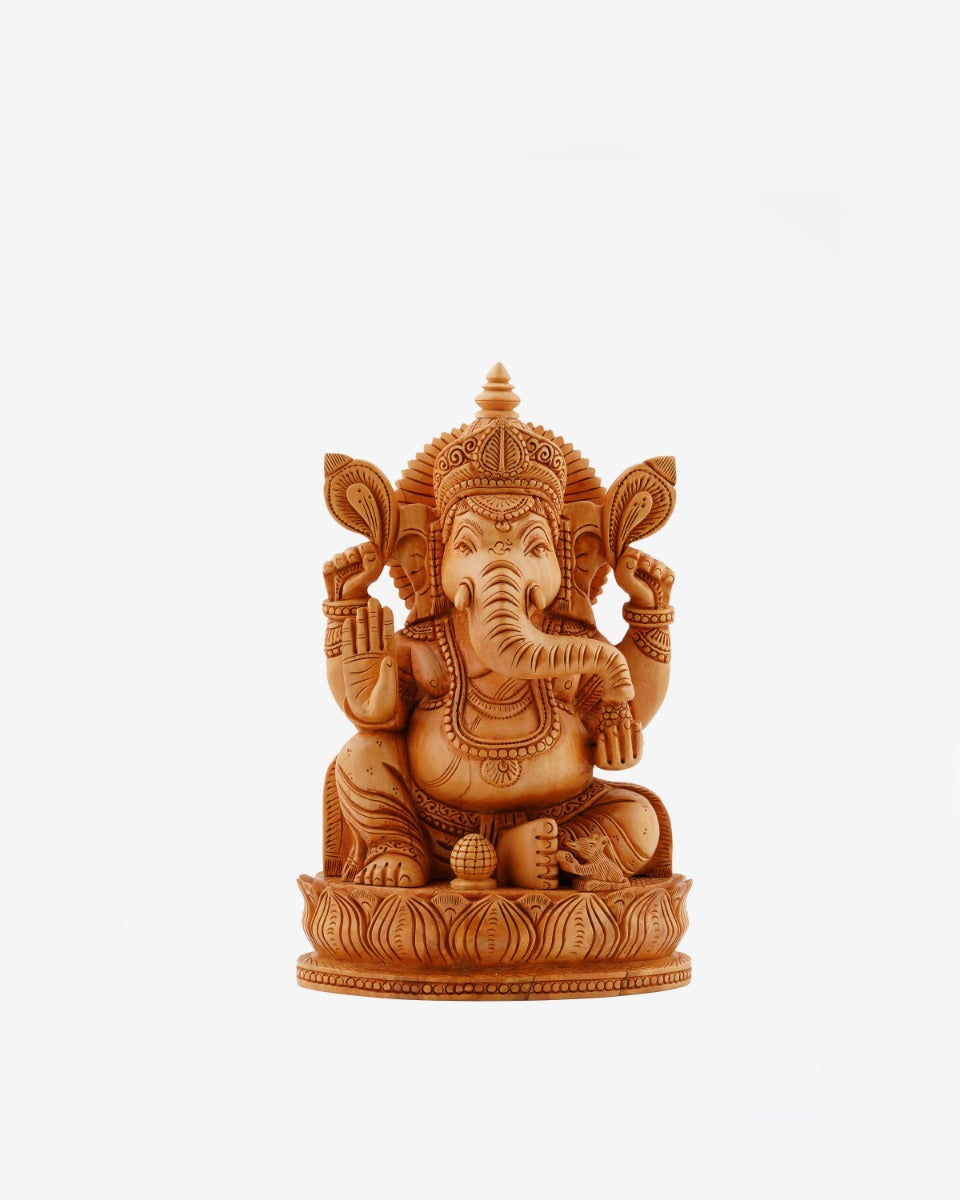 Handcrafted Lord Ganesh Figurine — false