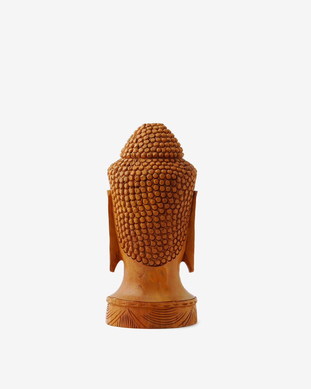 Lord Buddha Figurine - Wooden Handicraft — 5 inch, Brown