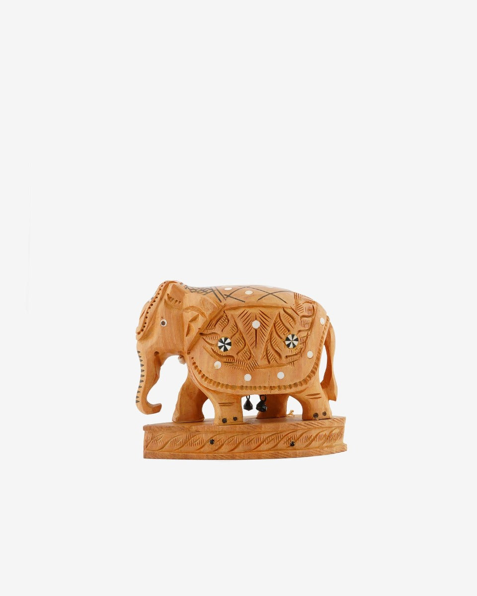 Elephant Sculpture - Wooden Handicraft — false