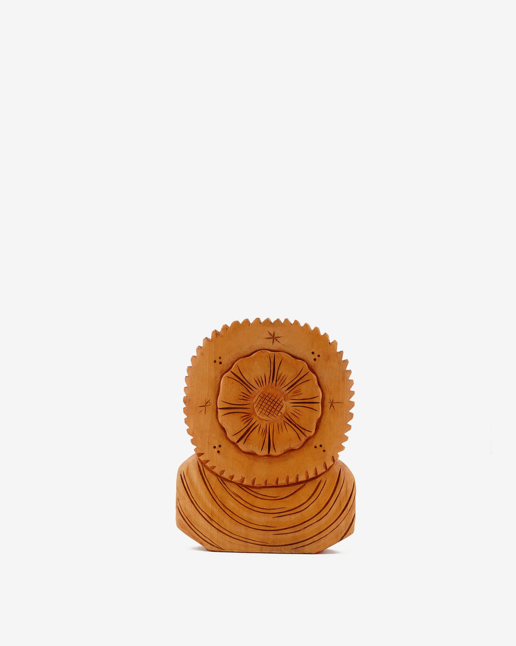 Wooden Handicraft - Buddha Figurine — 6 inch, Brown