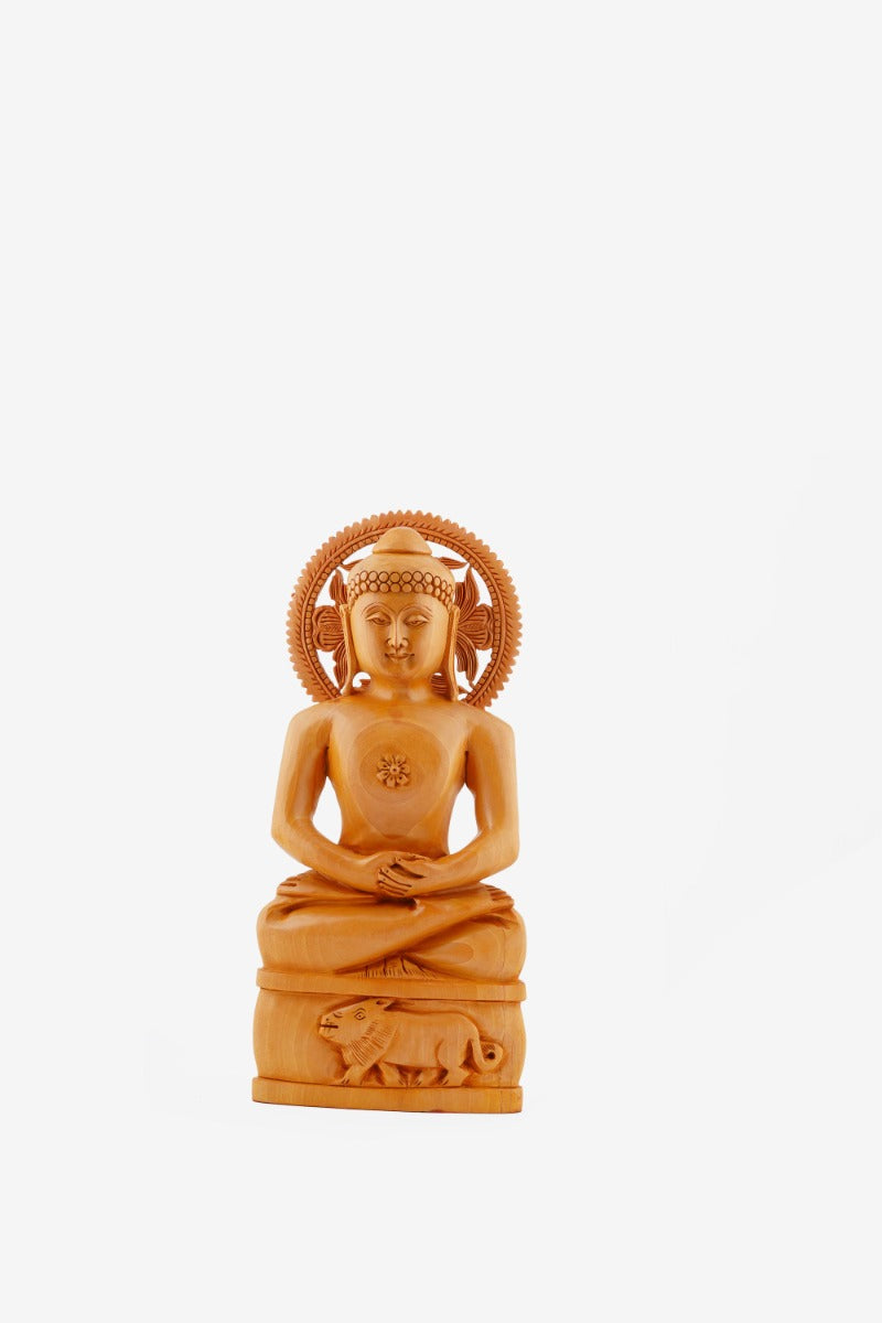 Kadam Wood Handcrafted Lord Buddha 12" — false