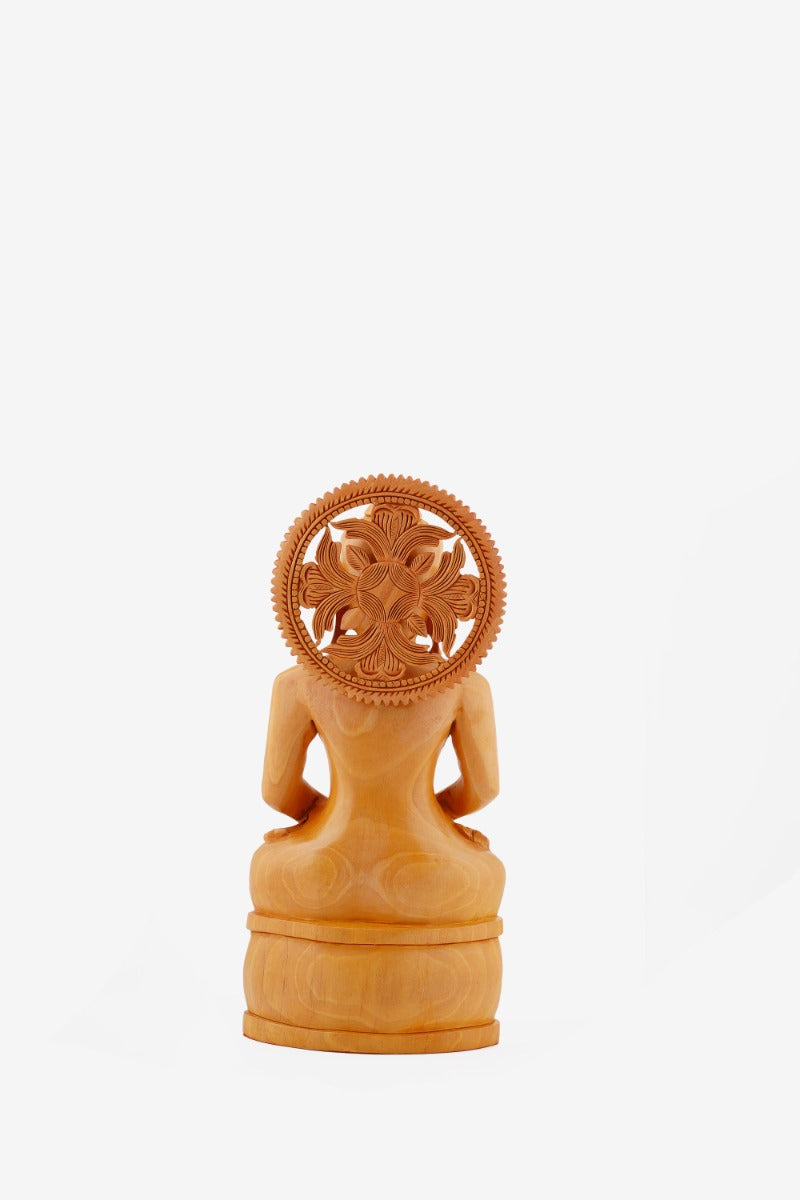 Kadam Wood Handcrafted Lord Buddha 12" — false
