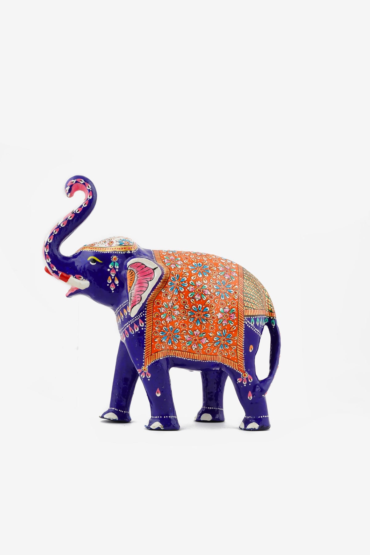 Metal Handicraft Elephant Trunk Up — 2 inch