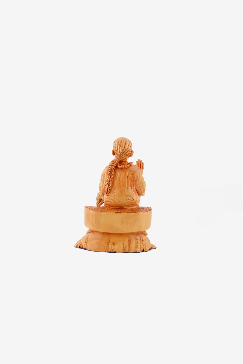 Wooden Figurine of Sai Baba — false