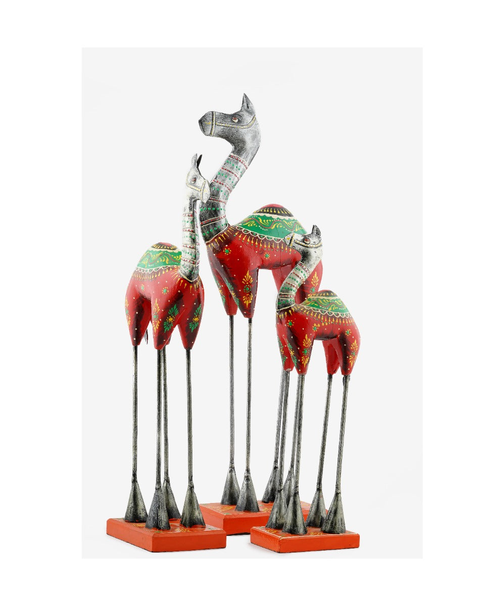 Metal Camel Decorative Showpiece — false