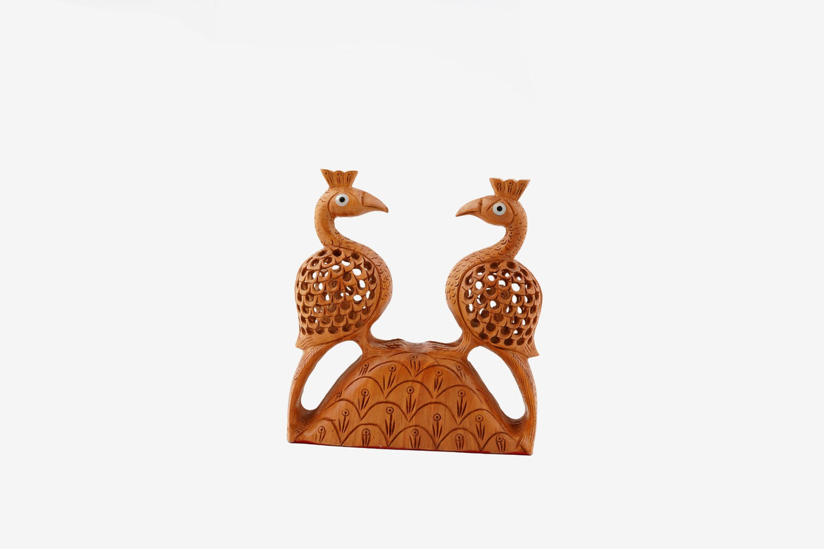 Kadam Wood Handcrafted Birds Figurine — false