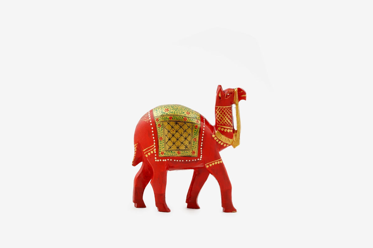 Kadam Wood Handcrafted Camel Red — false