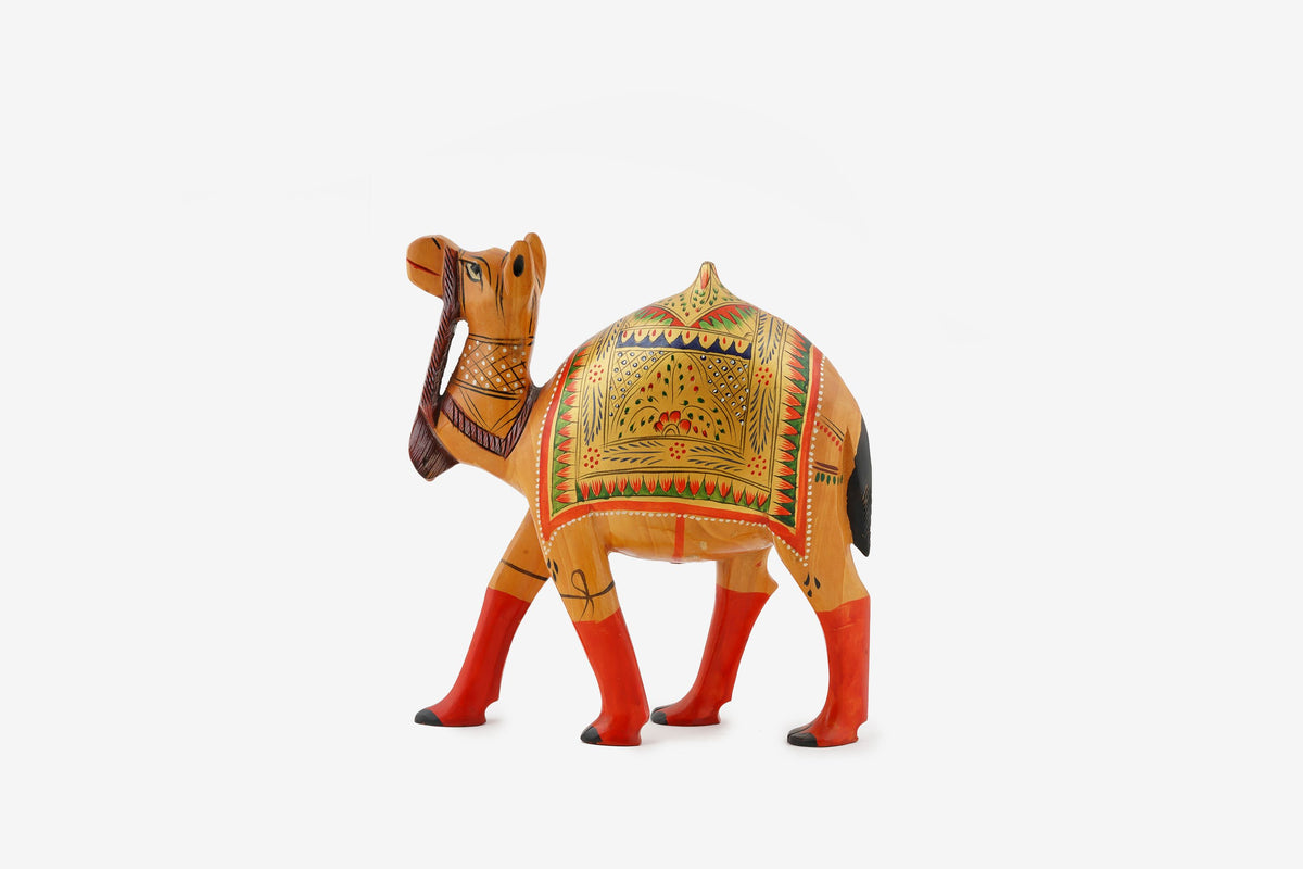 Kadam Wood Handcrafted Camel — 4 inch