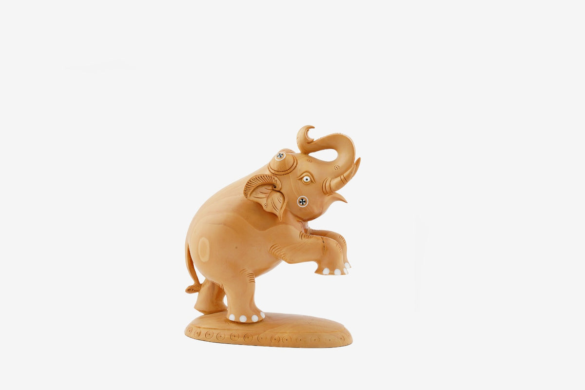 Kadam Wood Handcrafted Elephant — false