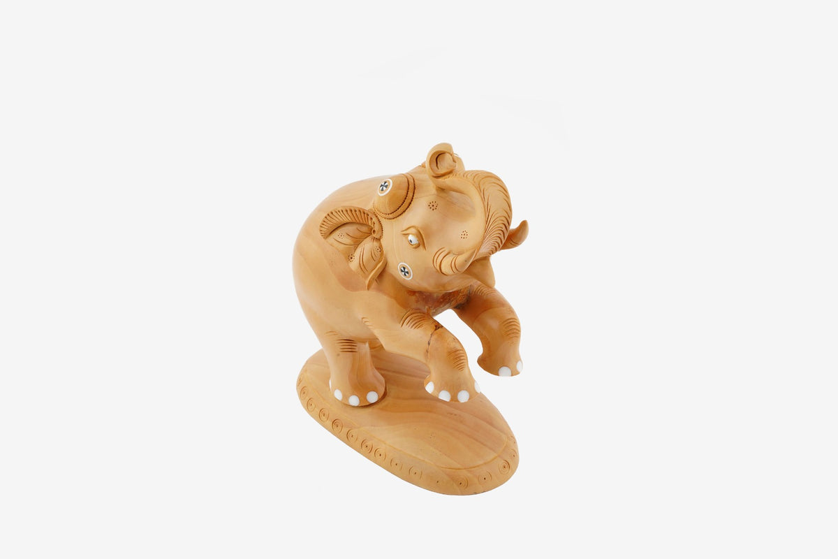 Kadam Wood Handcrafted Elephant — false