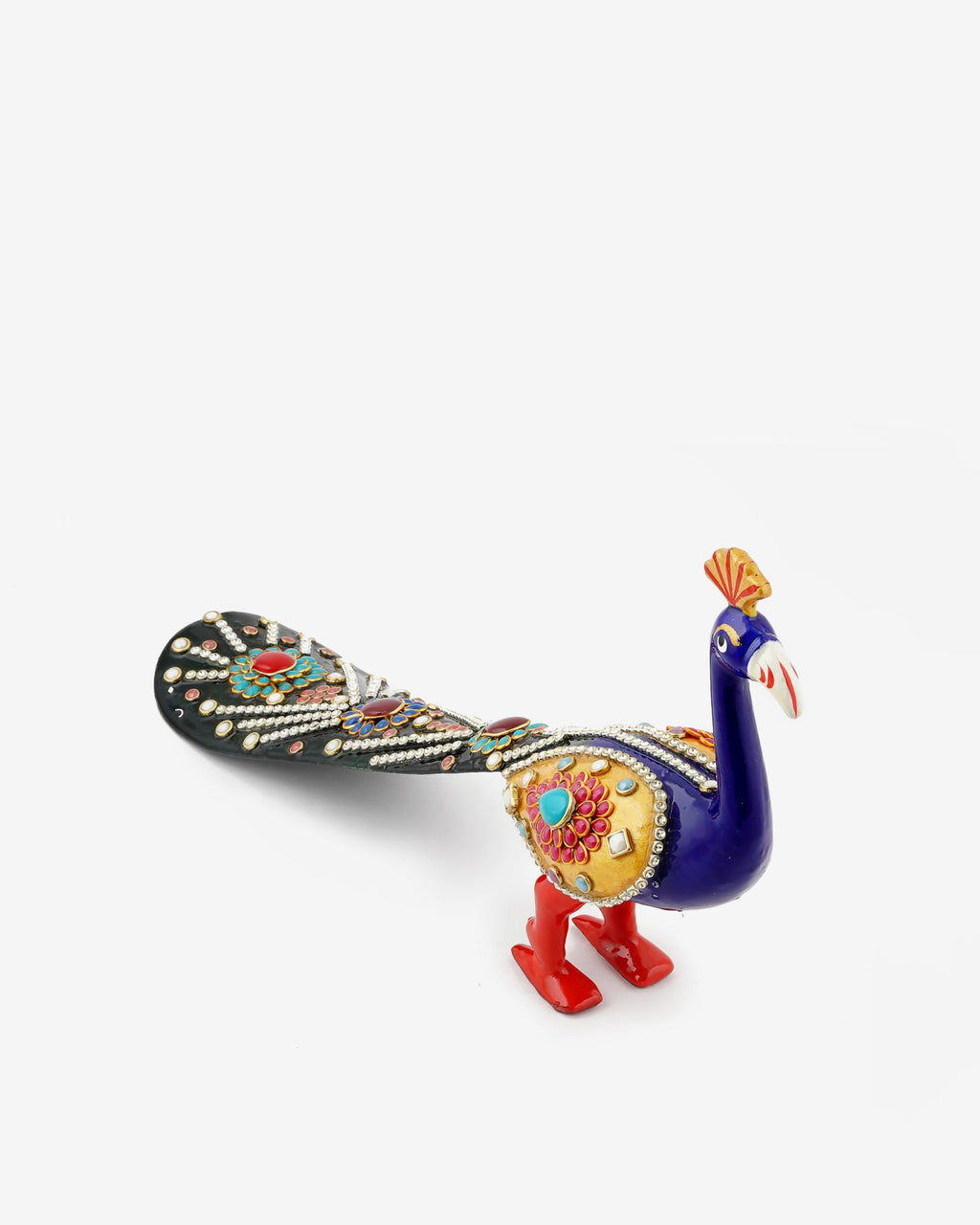 Metal Handcrafted Decorative Peacock — 3 inch