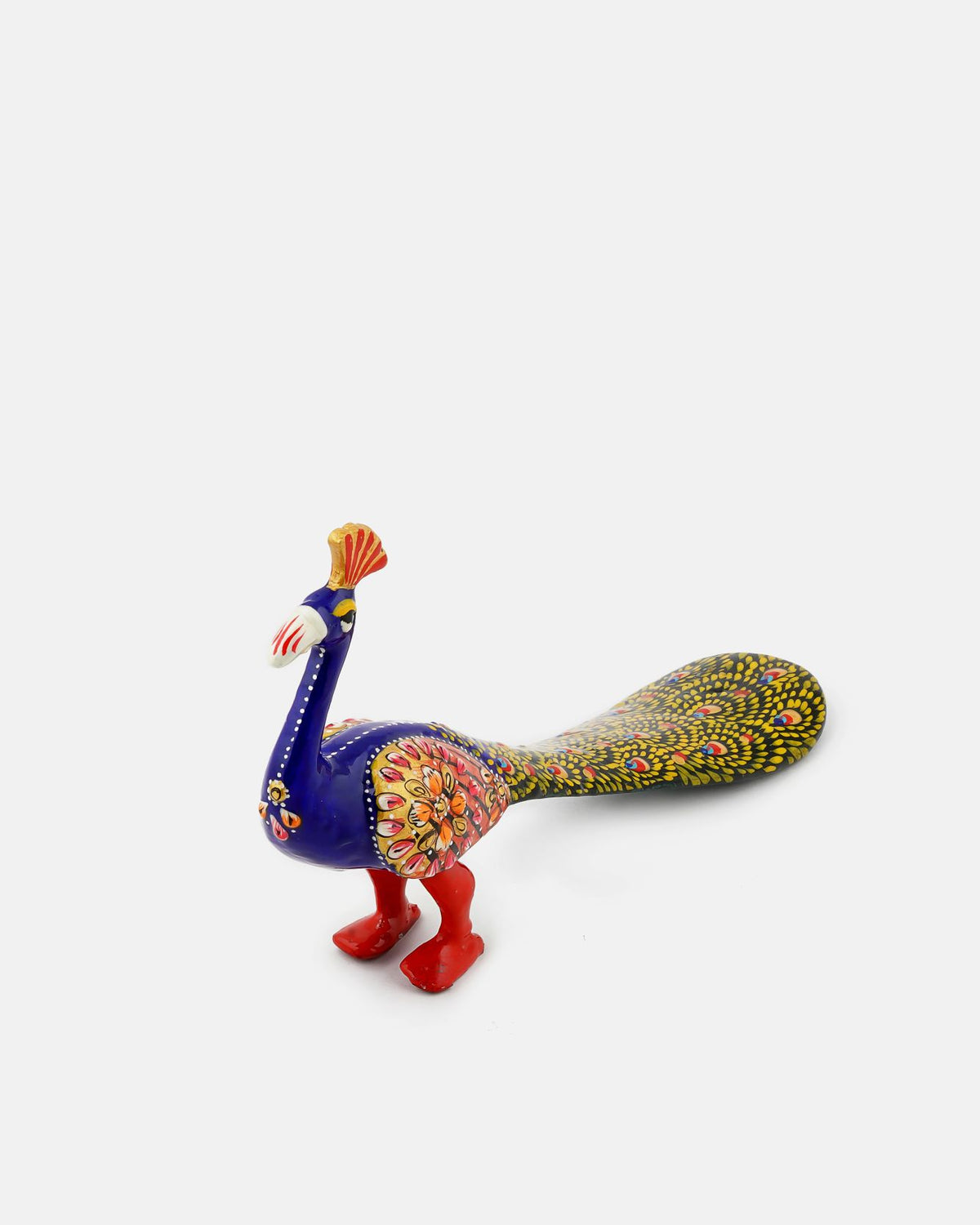 Metal Handcrafted Decorative Peacock — 8 inch