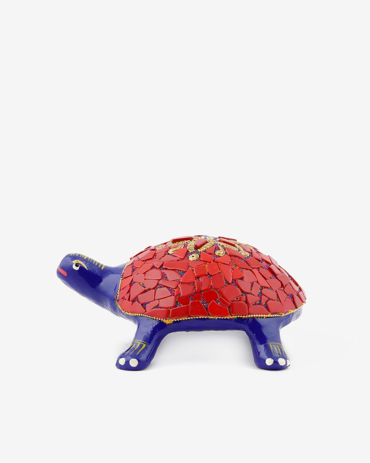 Metal Handcrafted Colourful Turtle — 4 inch
