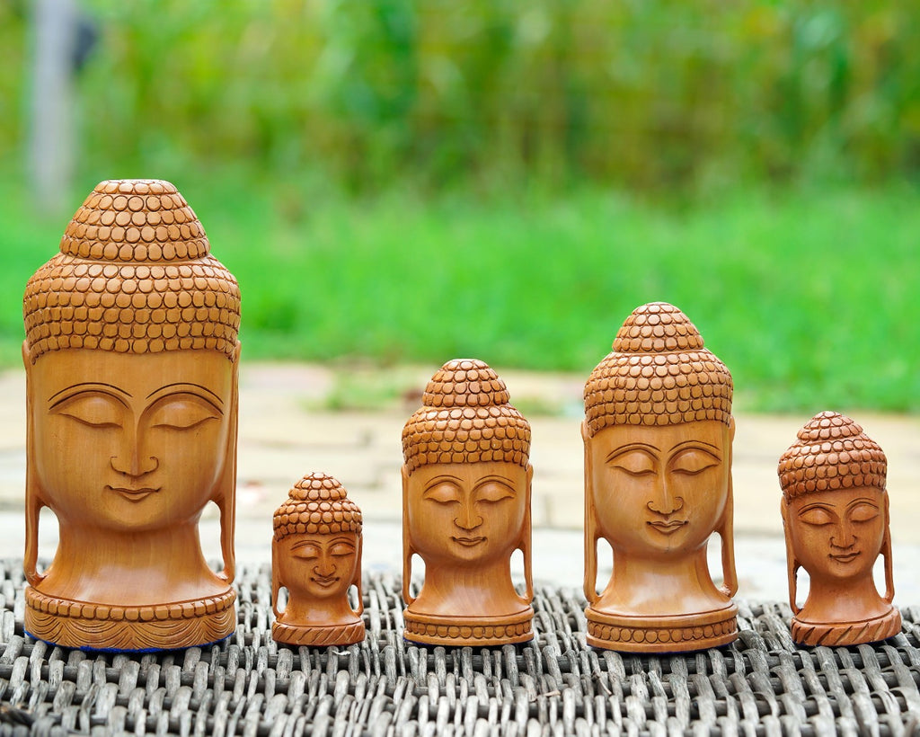 Kadam Wood Handcrafted Lord Buddha Figurine — false