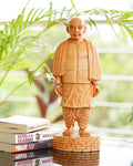 Sardar Vallabhbhai Patel Hand-Carved Wooden Statue — false