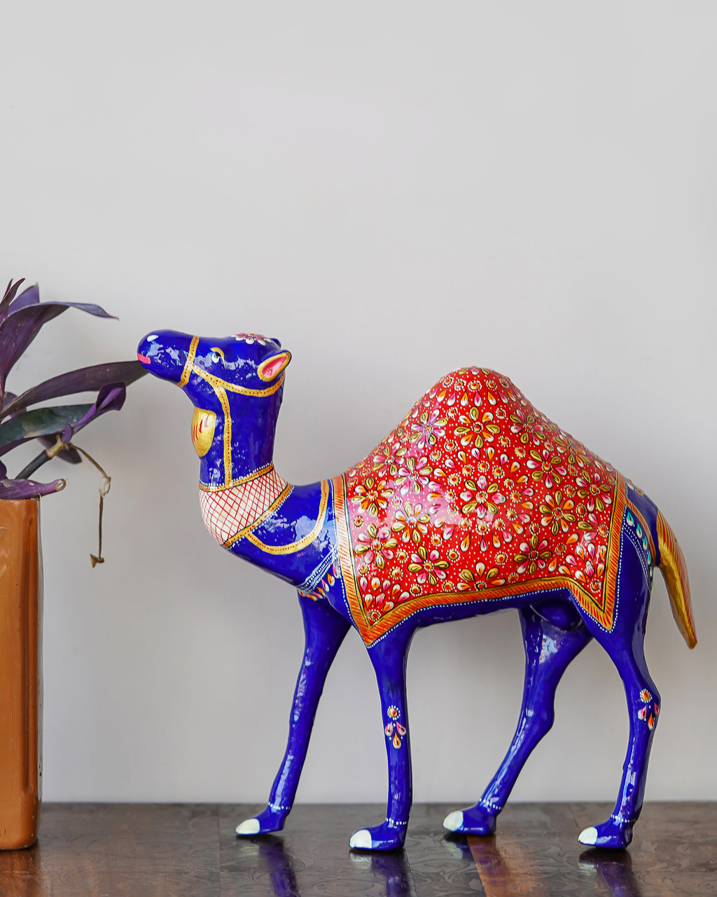 Colorful Camel Figurine - Metal Handcraft — 2 inch