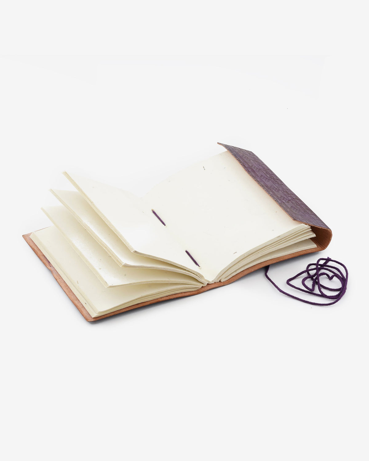 Handmade Paper Diary — Yellow, 7 inch