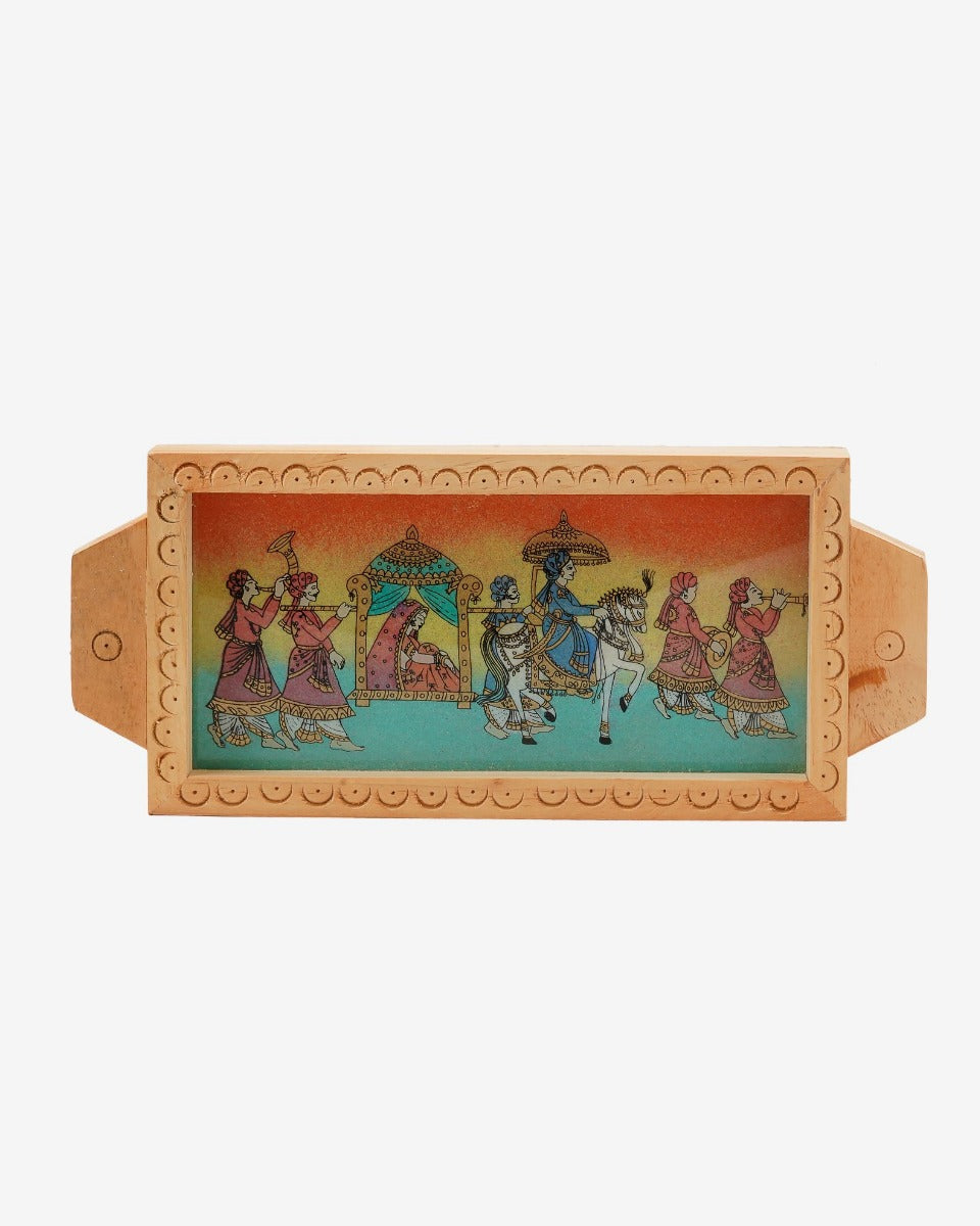 Handmade Wooden Serving Tray — false